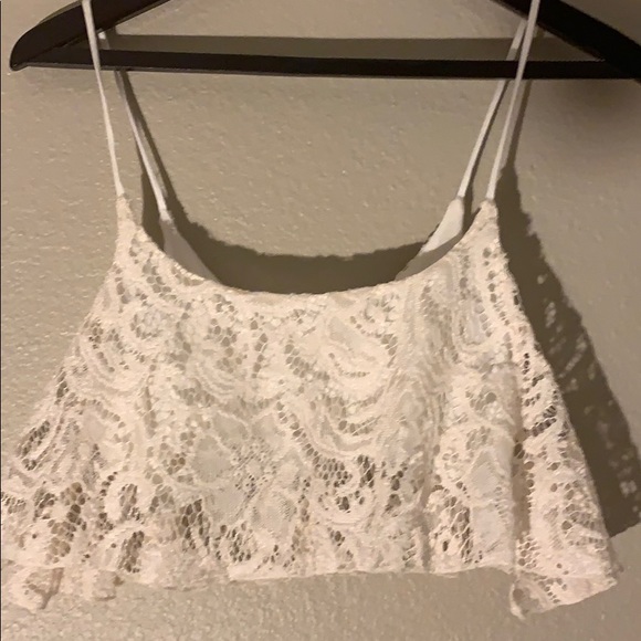 Cream “Vintage Havana” Crocheted half top - Picture 2 of 4